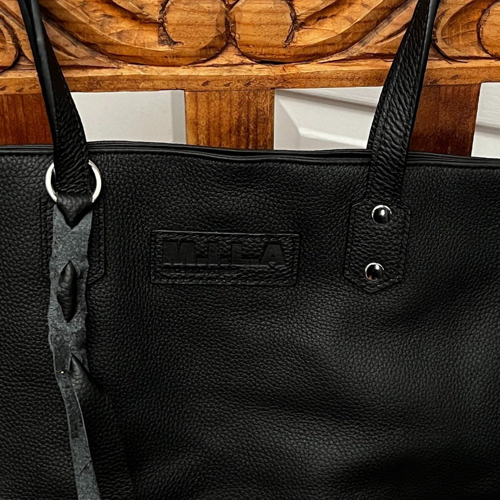 MILA Luxe Bag | Leather | Black